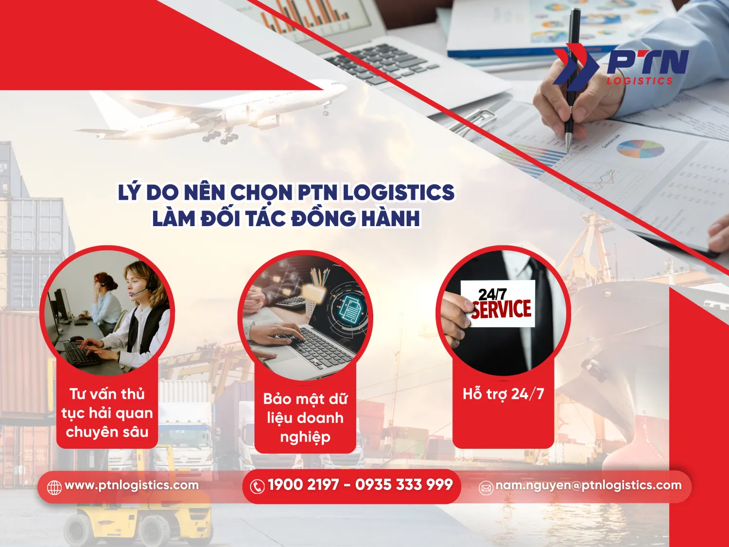 Các lý do nên chọn PTN Logistics làm đối tác đồng hàng