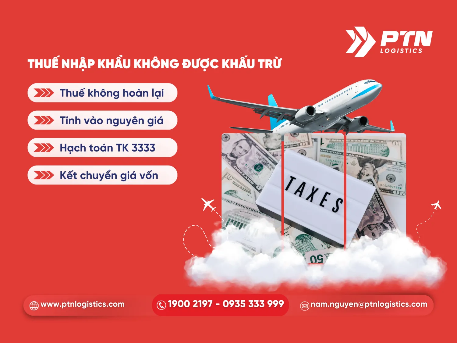 Các lý do thuế nhập khẩu không được khấu trừ