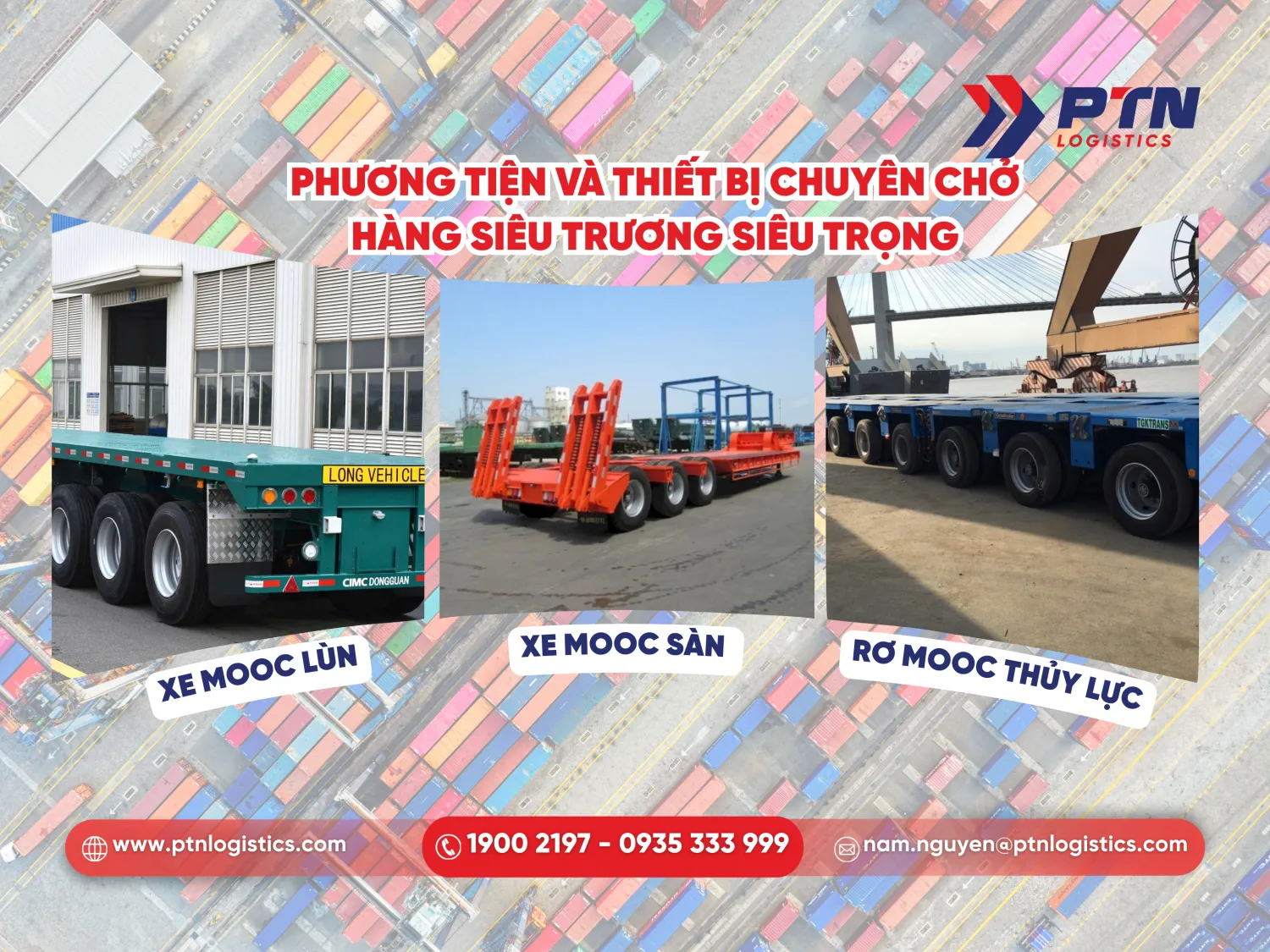 Các phương tiện và thiết bị chuyên chở hàng siêu trường siêu trọng