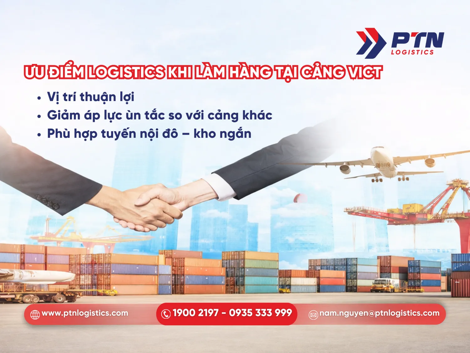Các ưu điểm logistics khi làm hàng tại cảng VICT