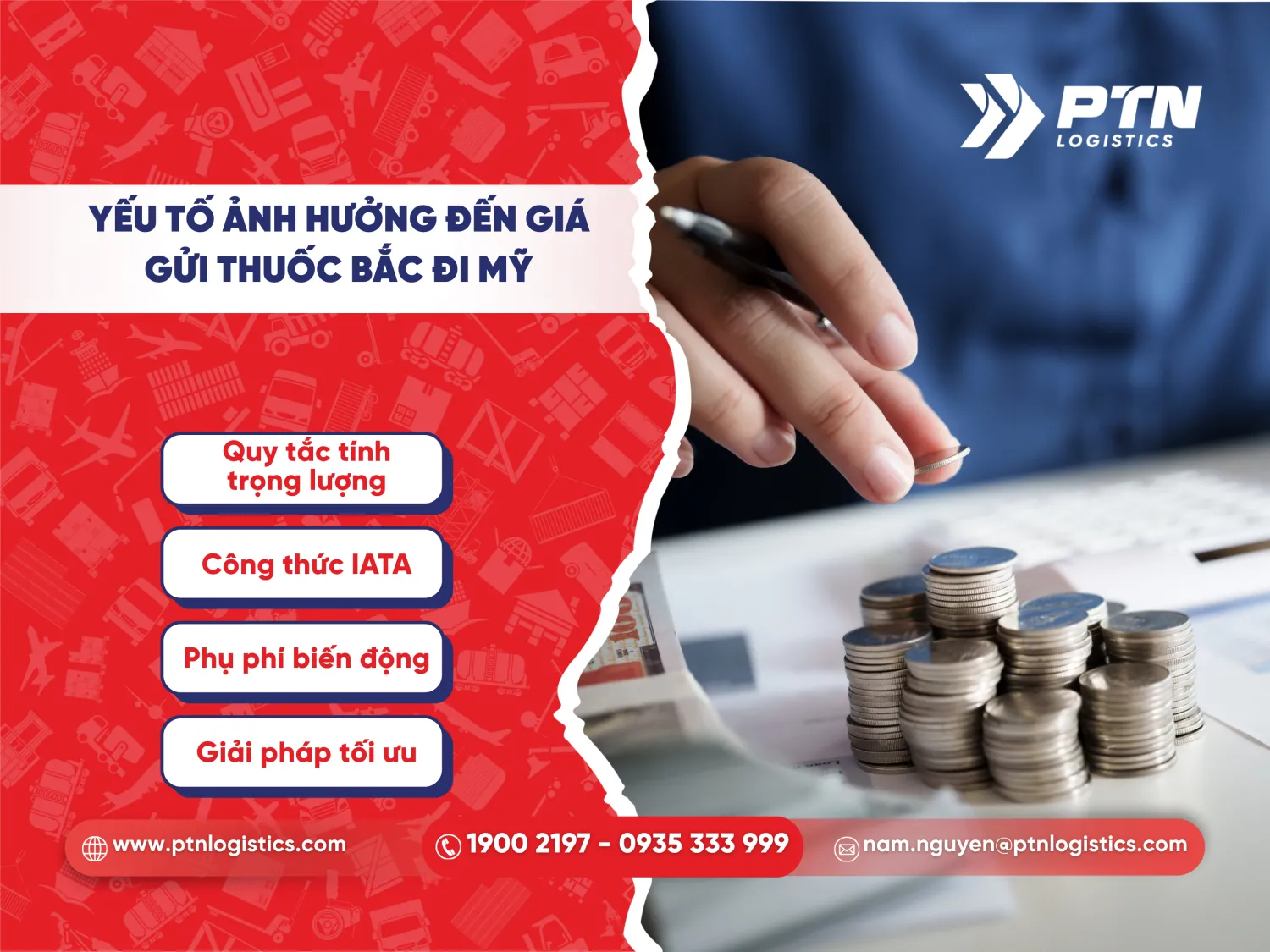 Các yếu tố ảnh hưởng đến giá gửi thuốc bắc đi Mỹ