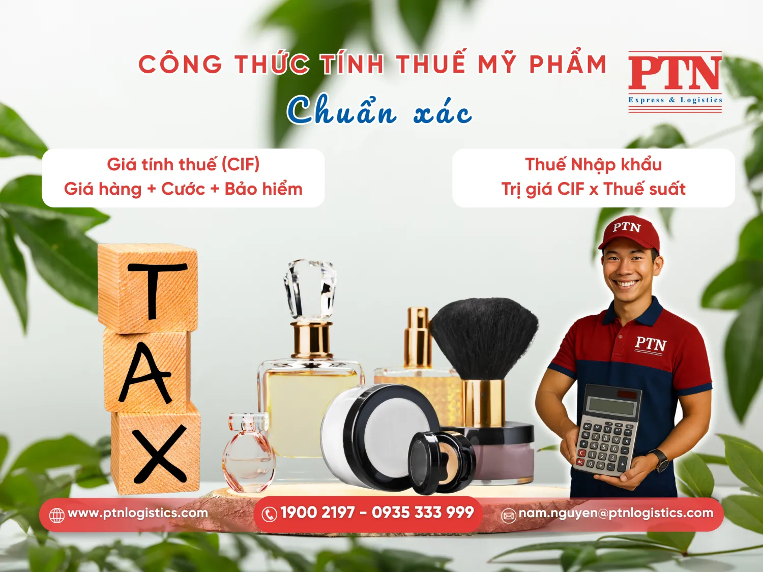Cách tính thuế nhập khẩu mỹ phẩm