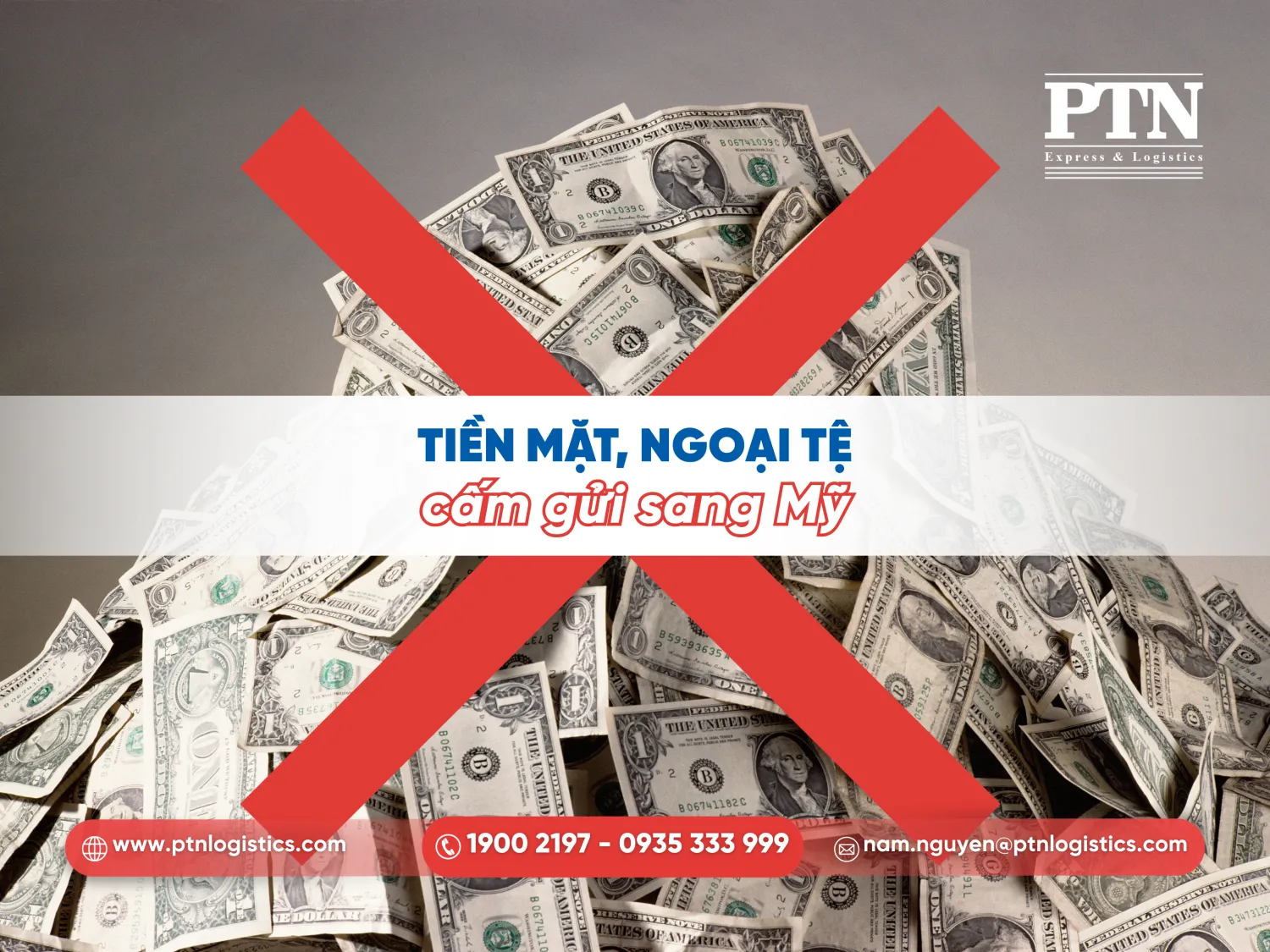 Cấm gửi tiền mặt, ngoại tệ sang Mỹ