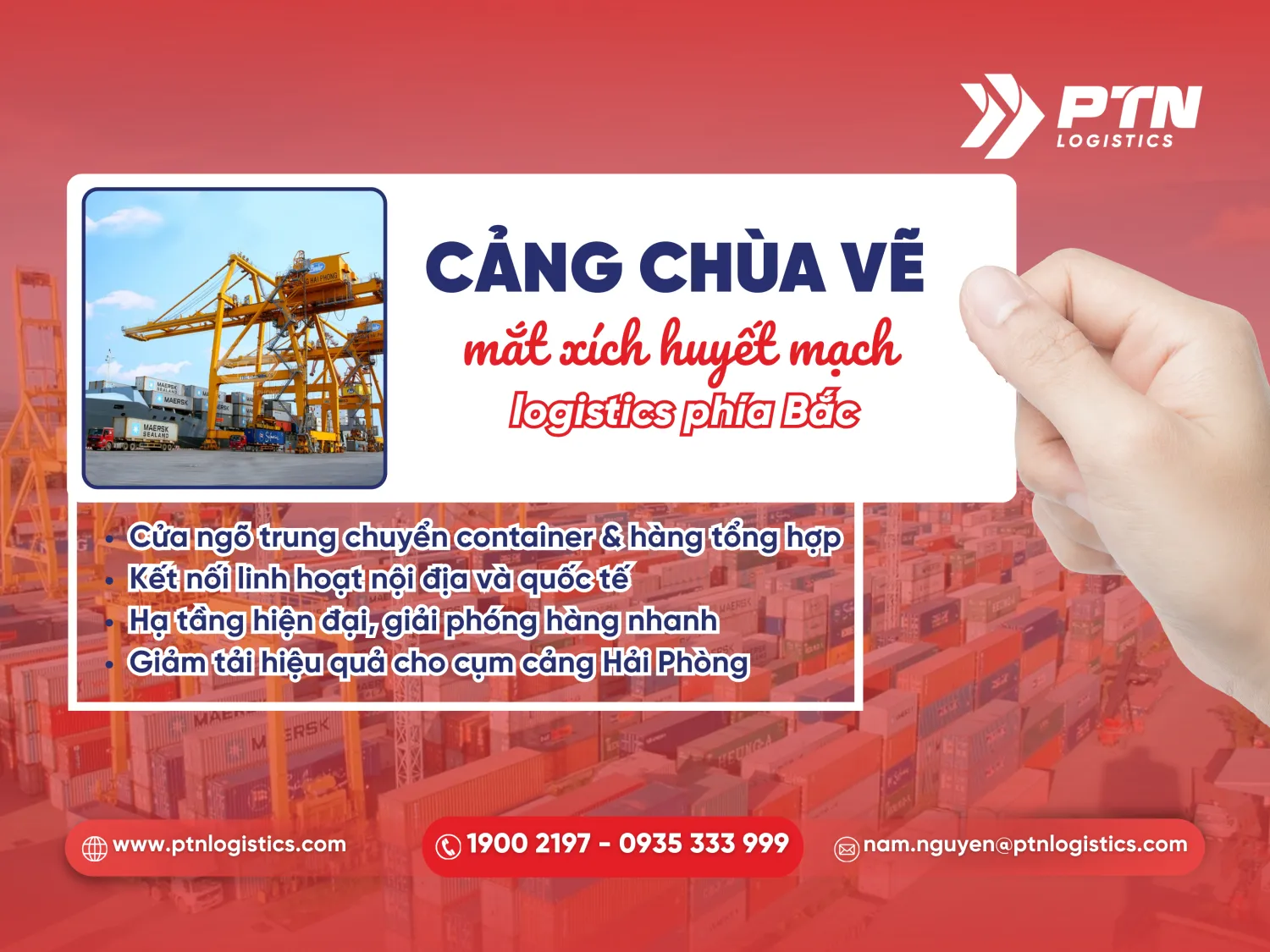 Cảng Chùa Vẽ - Mắt xích huyết mạch logistics phía Bắc