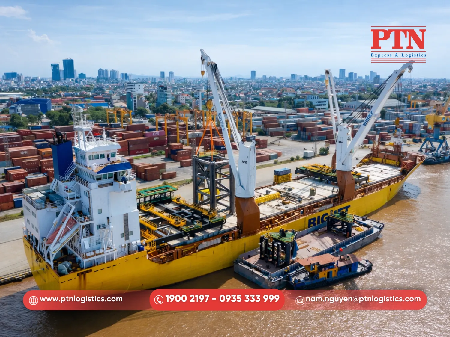 Cảng Chùa Vẽ phục vụ hàng rời và hàng tổng hợp