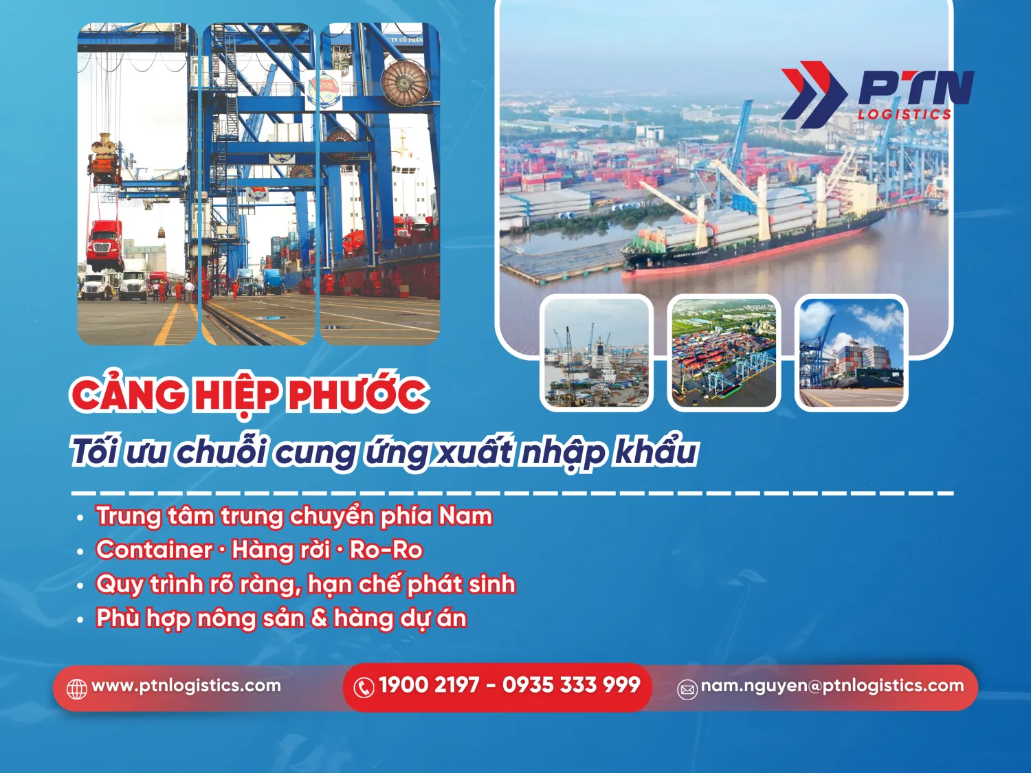 Cảng Hiệp Phước tối ưu chuỗi cung ứng xuất nhập khẩu