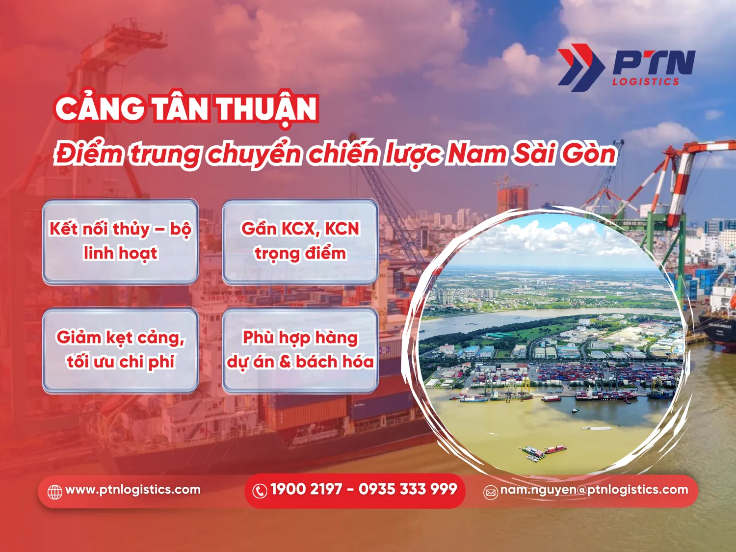 Cảng Tân Thuận - Điểm trung chuyển chiến lược