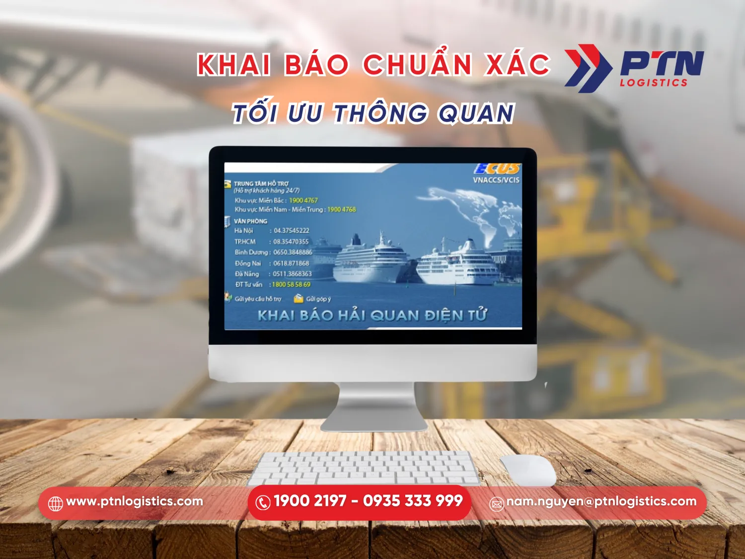 Cập nhật thông tin lên hệ thống khai báo hải quan