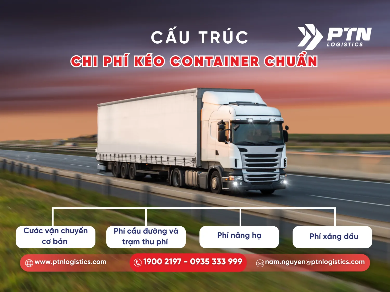 Cấu trúc của chi phí kéo container