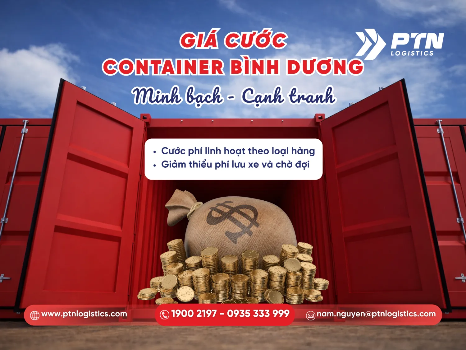 Chi phí kéo container tại Bình Dương