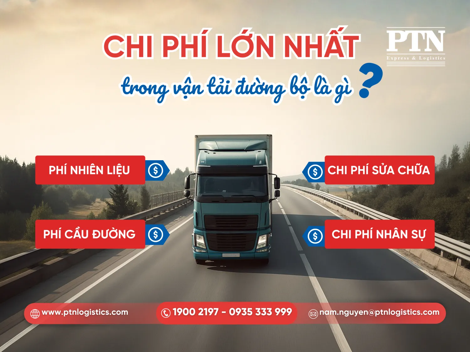 Chi phí lớn nhất trong vận tải đường bộ là gì?