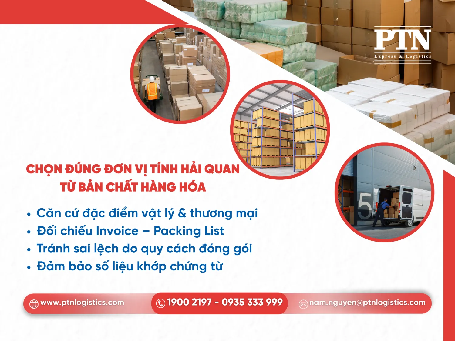 Chọn đúng đơn vị tính hải quan từ bản chất hàng hóa