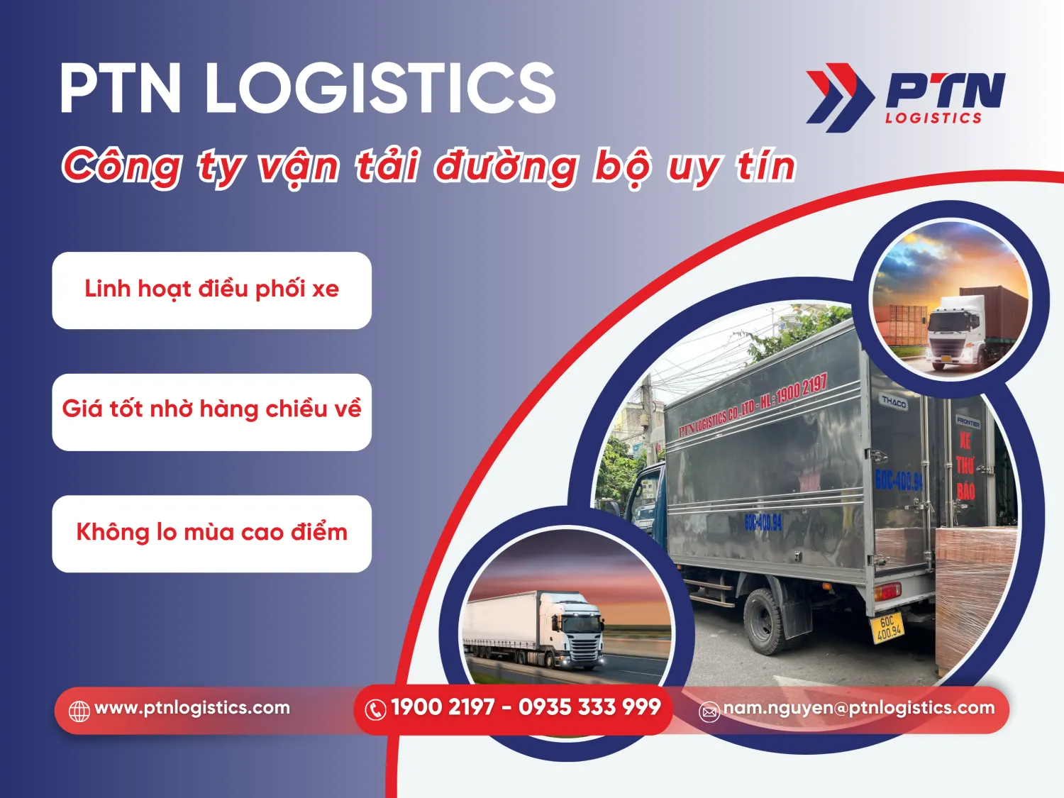 Công ty vận tải đường bộ uy tín hiện nay