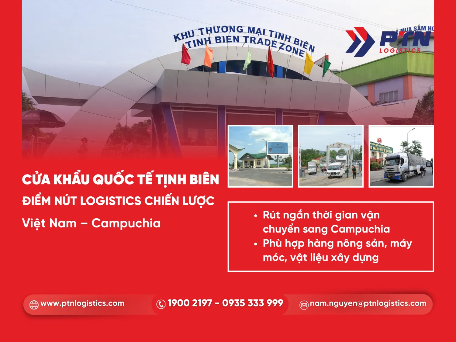 Cửa khẩu Tịnh Biên: Điểm nút logistics chiến lược
