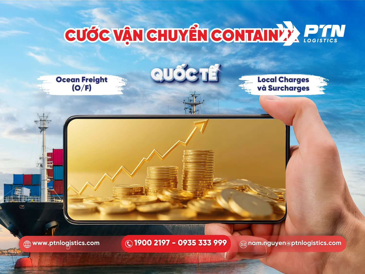 Cước vận chuyển container quốc tế chi tiết