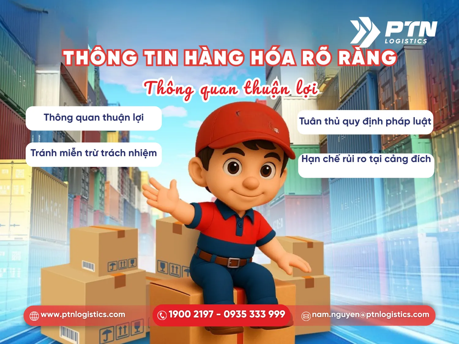 Đảm bảo thông tin hàng hóa rõ ràng chính xác