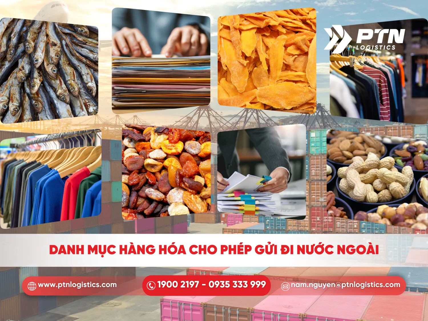 Danh mục hàng cho phép gửi đi nước ngoài