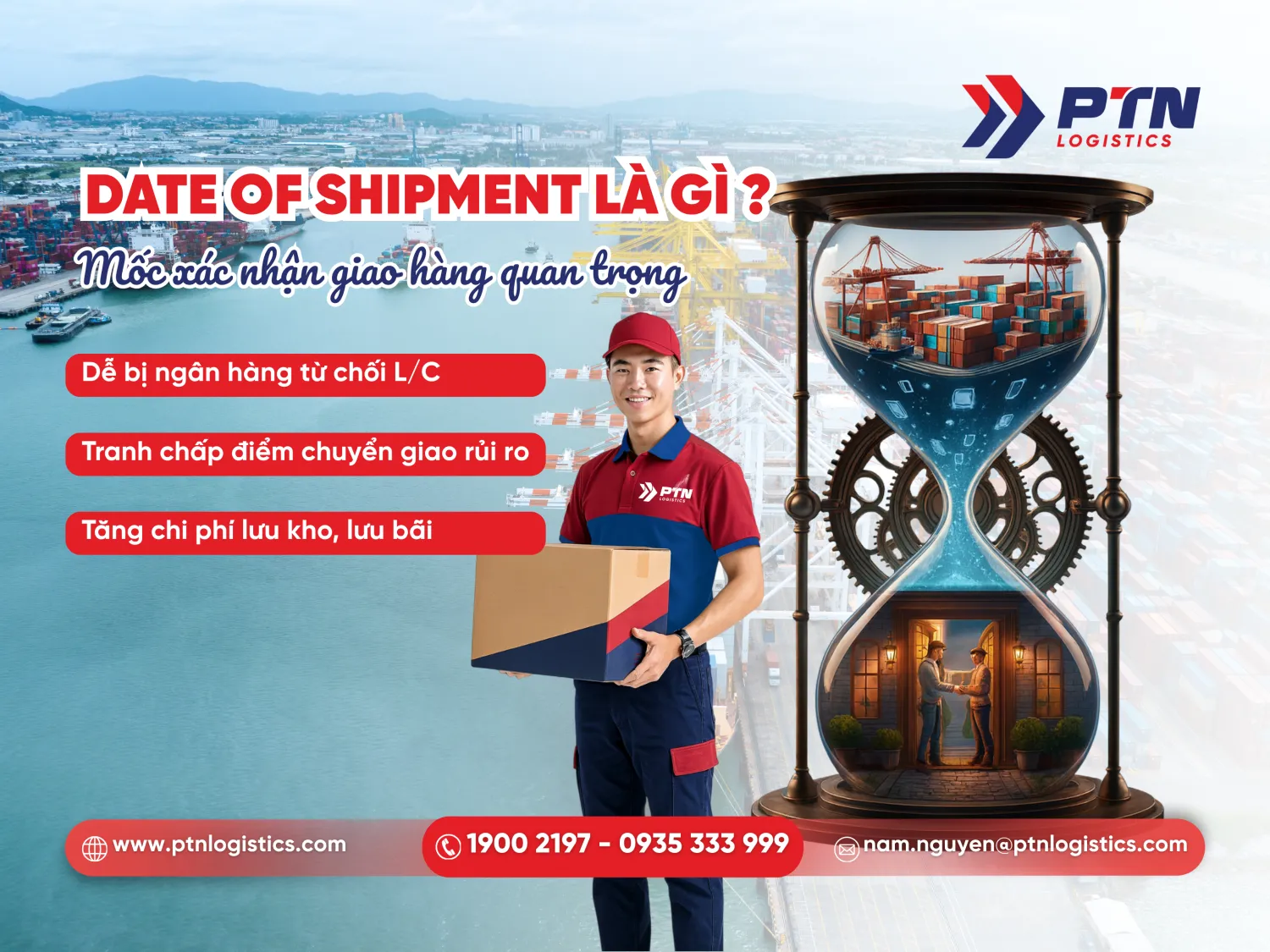 Date of shipment là gì? Mốc xác nhận giao hàng quan trọng