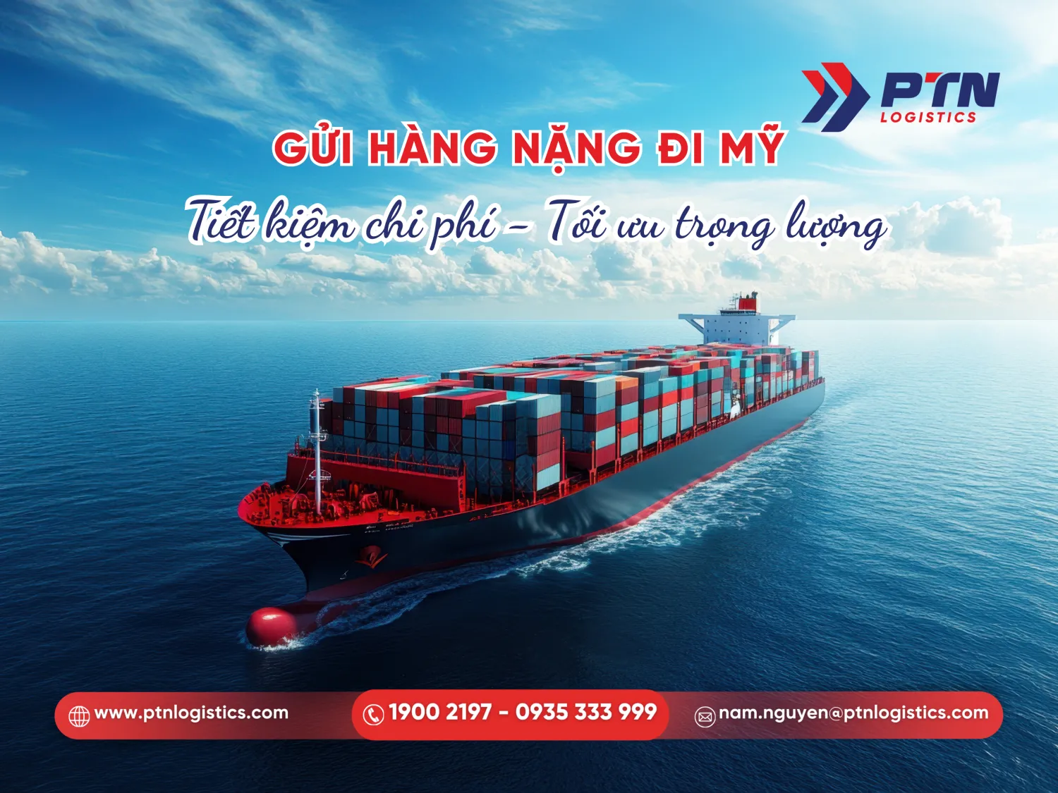 Dịch vụ gửi hàng nặng hàng cồng kềnh đi Mỹ