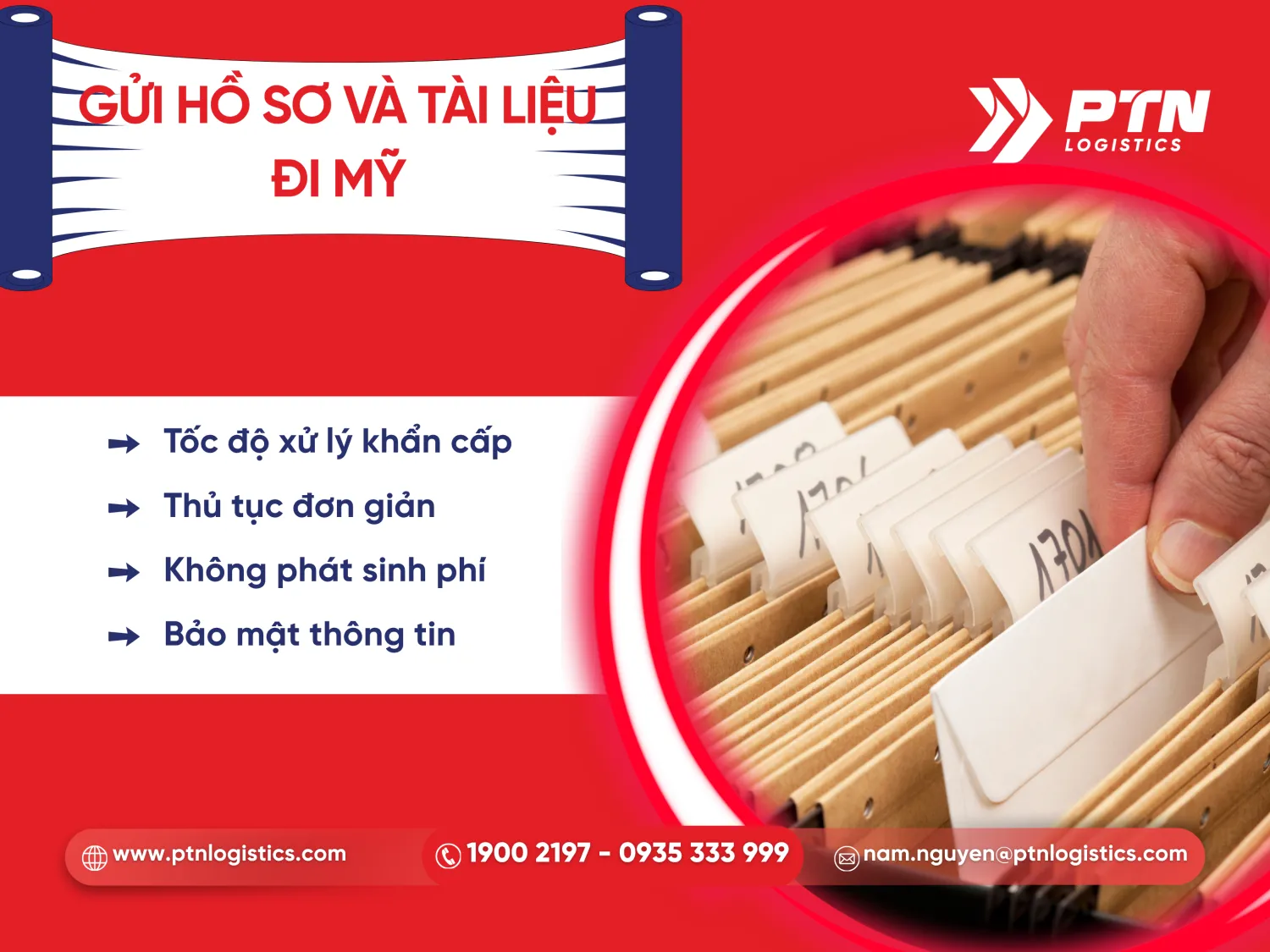 Dịch vụ gửi tài liệu và giấy tờ đi Mỹ