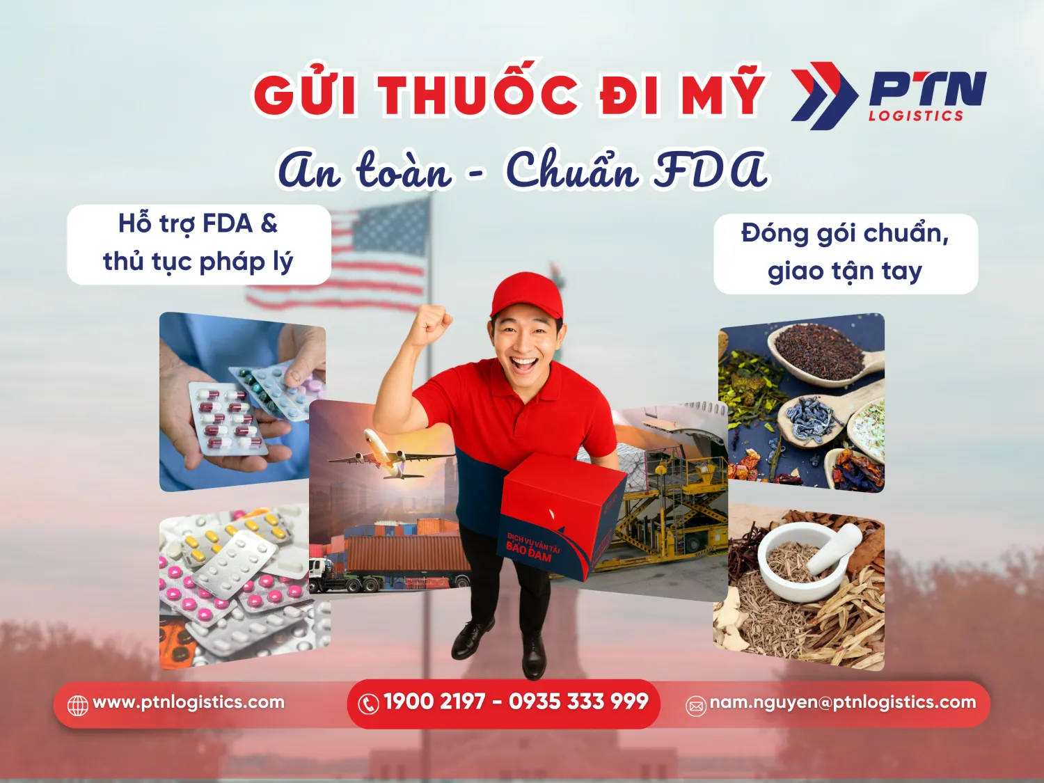 Dịch vụ gửi thuốc đi Mỹ