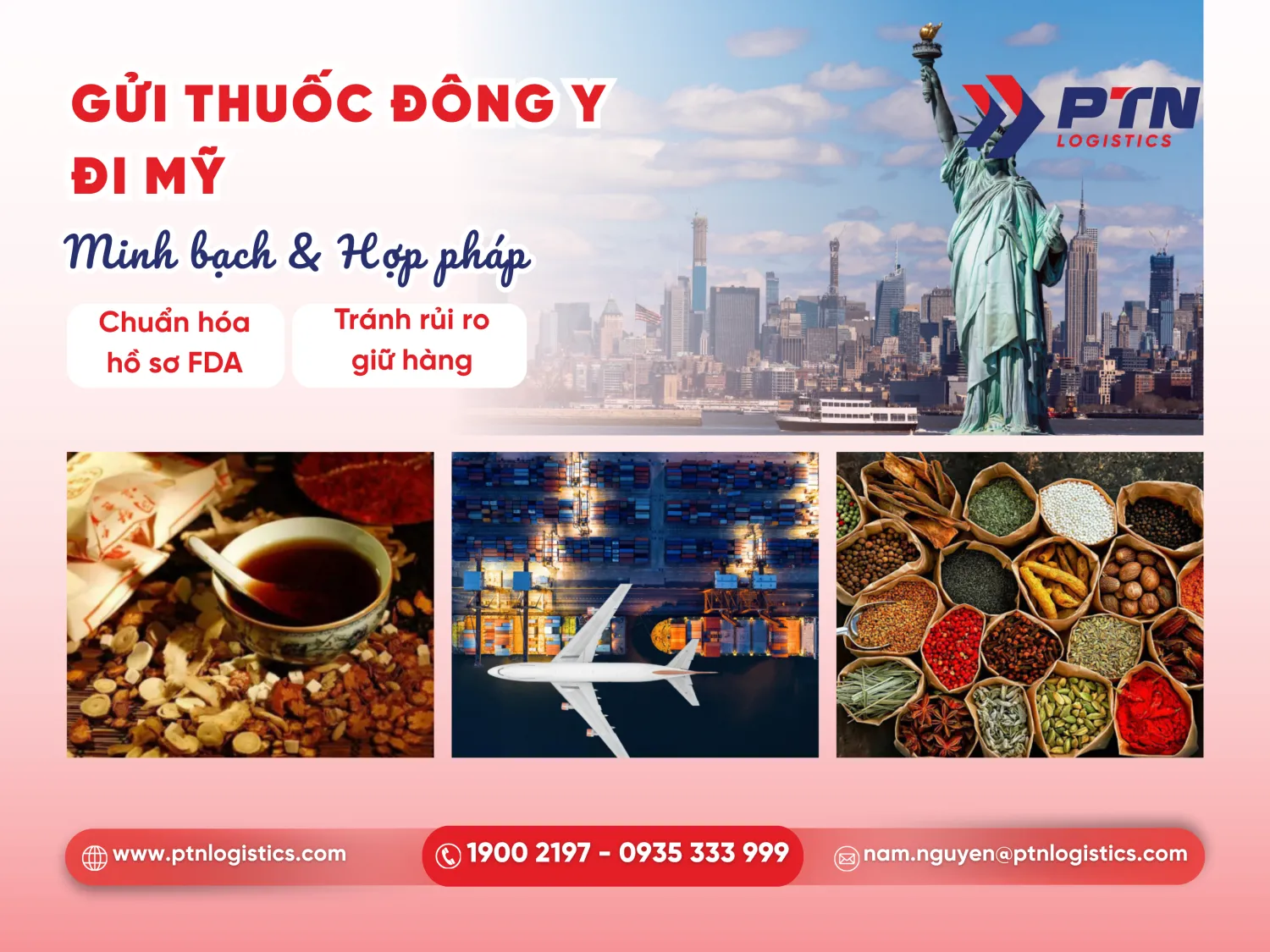 Dịch vụ gửi thuốc đông y đi Mỹ