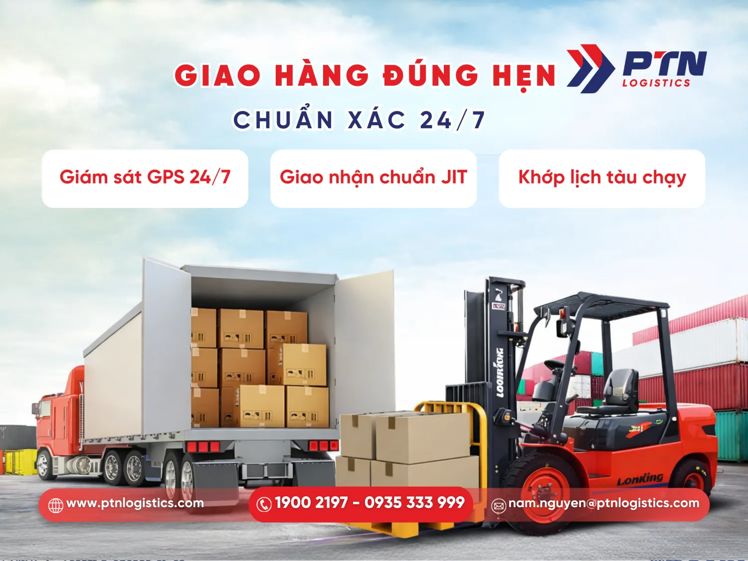 Dịch vụ kéo container đảm bảo tiến độ giao hàng