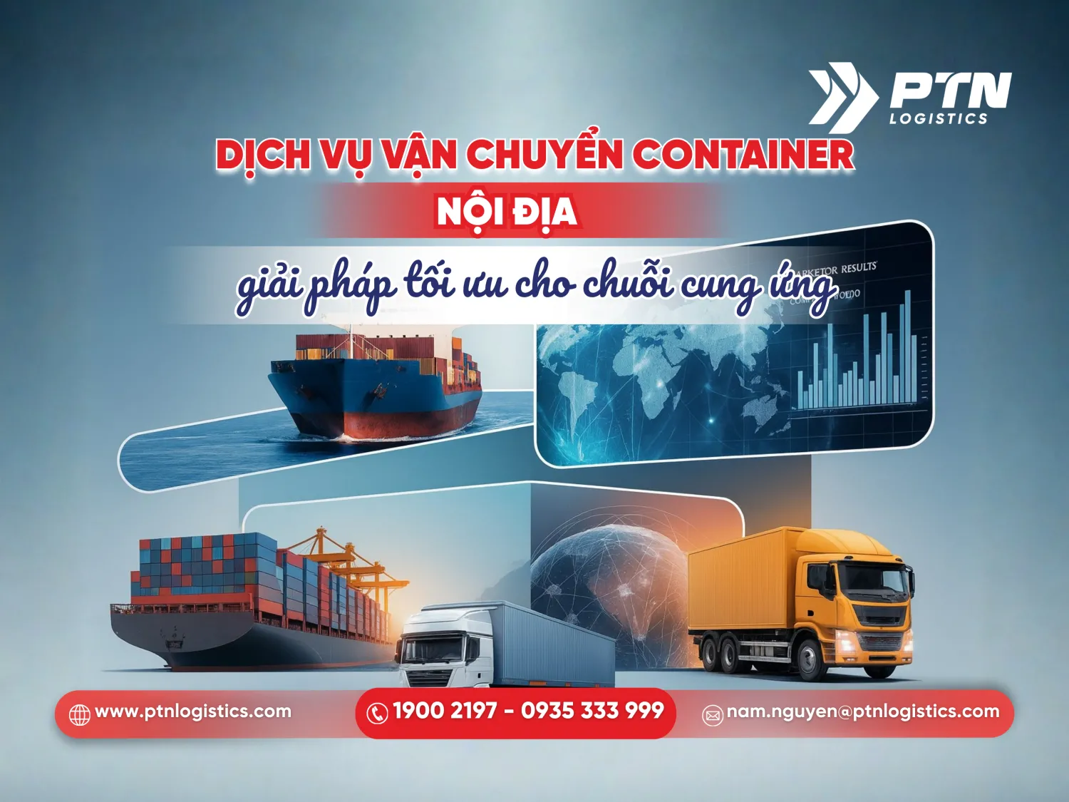 Dịch vụ vận chuyển container nội địa: Giải pháp tối ưu cho chuỗi cung ứng