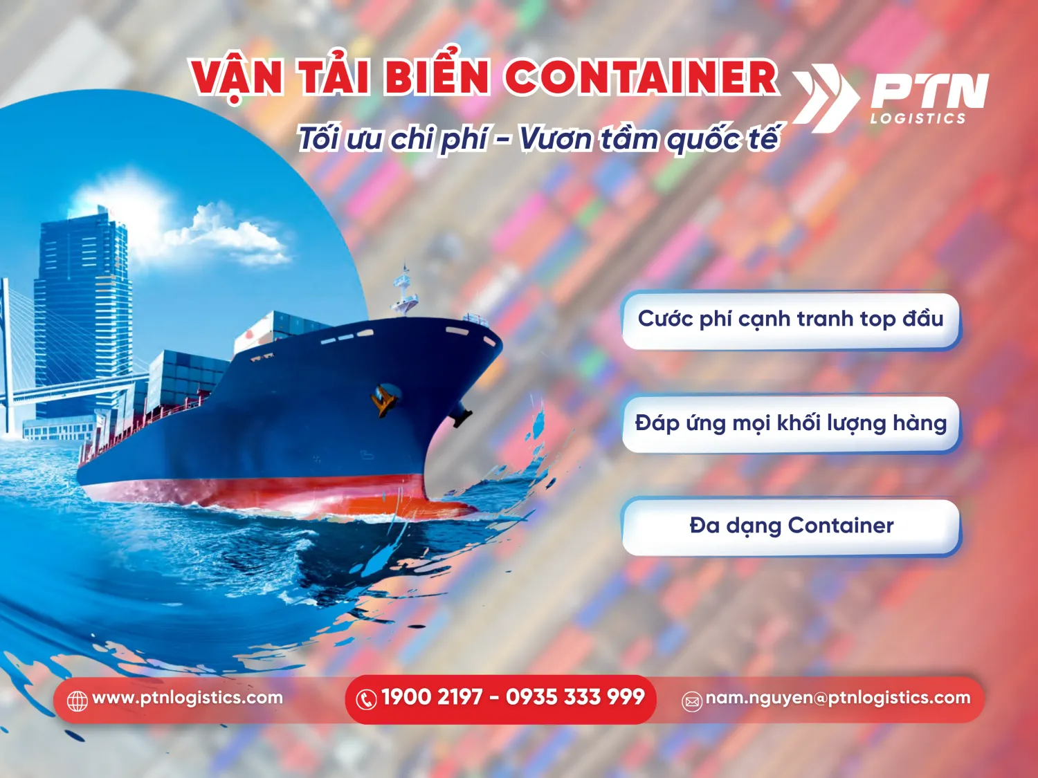 Dịch vụ vận chuyển hàng hóa đường biển bằng container