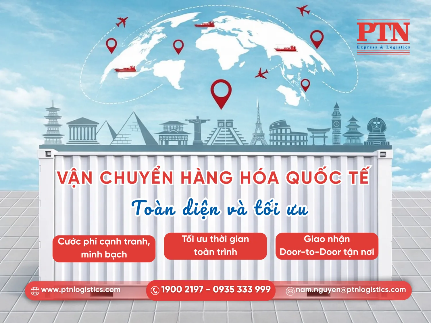Dịch vụ vận chuyển hàng hóa quốc tế