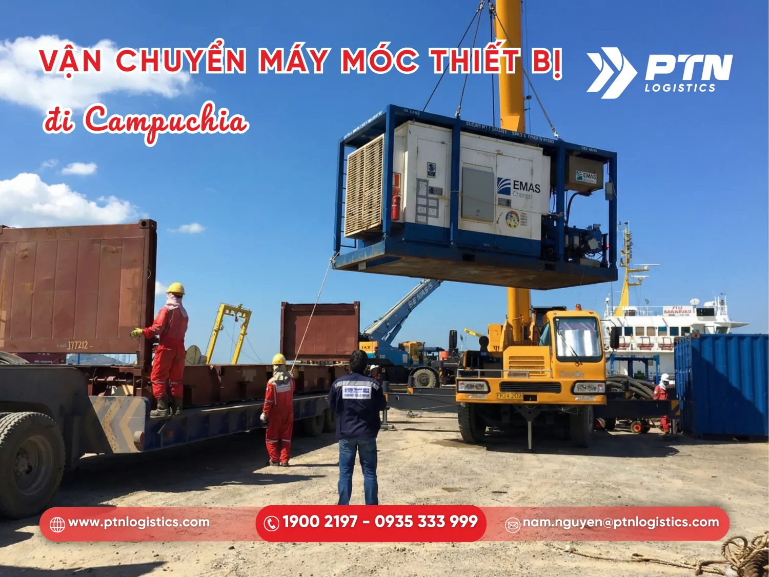 Dịch vụ vận chuyển máy móc thiết bị
