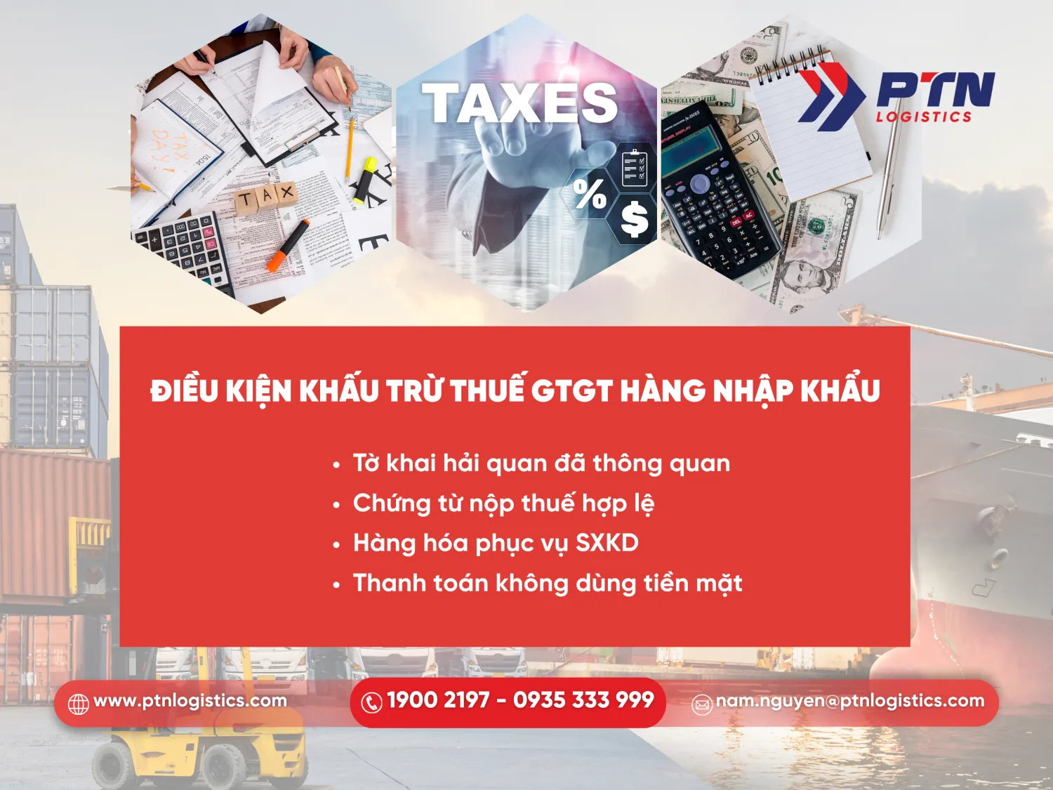 Điều kiện để khấu trừ thuế GTGT hàng nhập khẩu