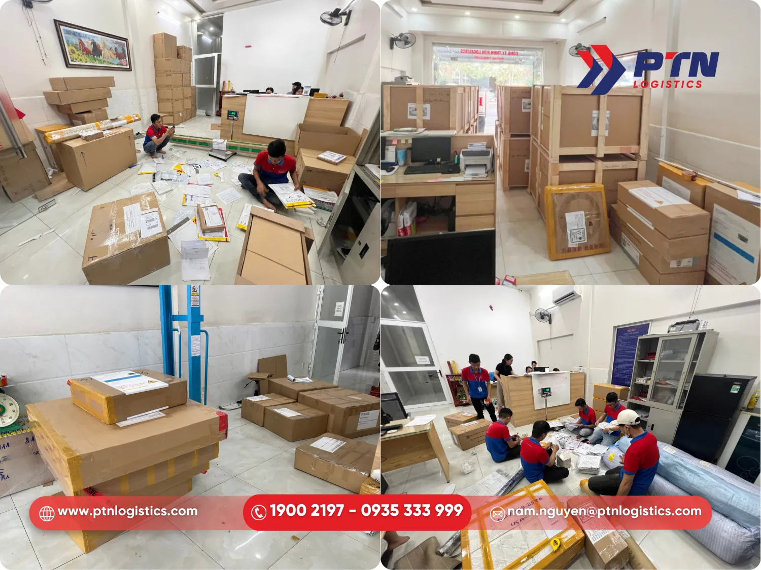 Đội ngũ nhân sự chuyên nghiệp tại PTN Logistics