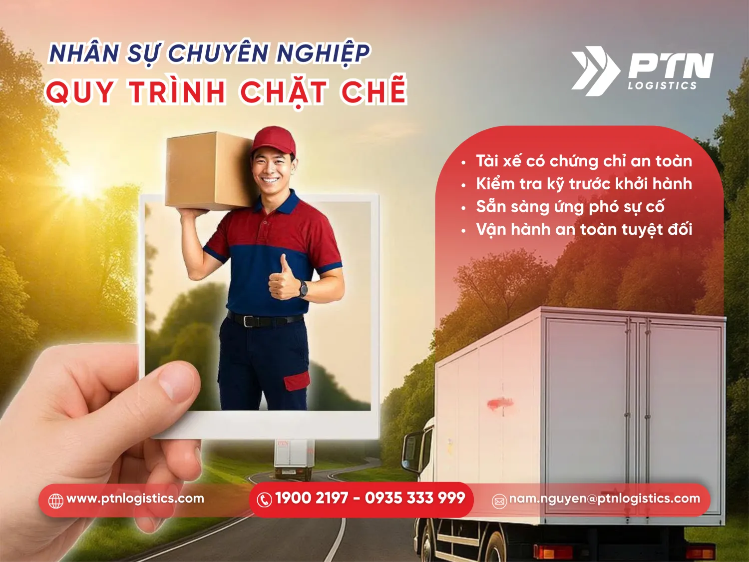 Đội ngũ nhân sự PTN Logistics có chuyên môn cao