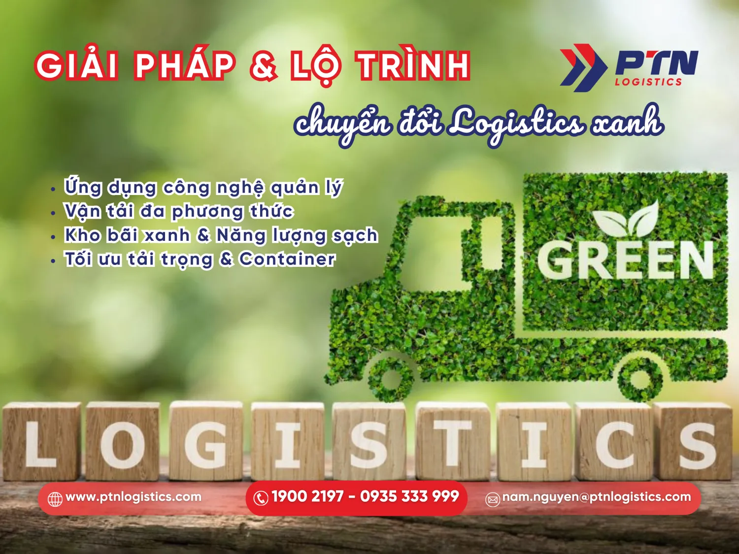 Giải pháp logistics xanh phổ biển tại Việt Nam