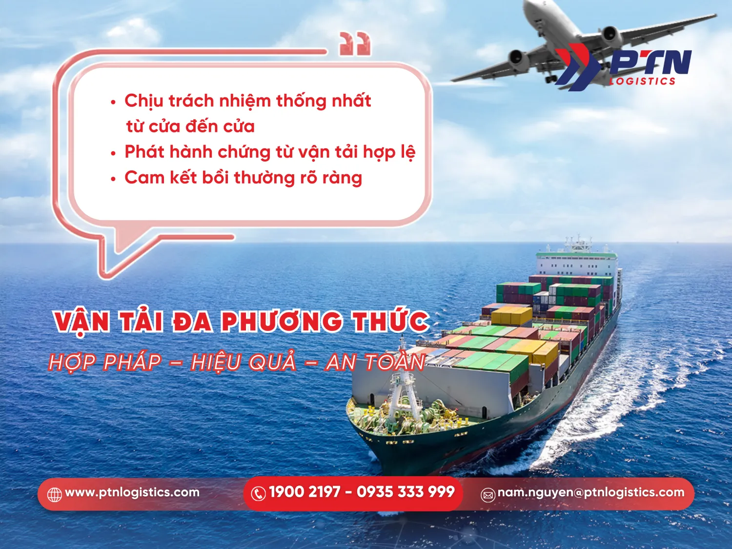 Giải pháp vận tải đa phương thức tại PTN Logistics