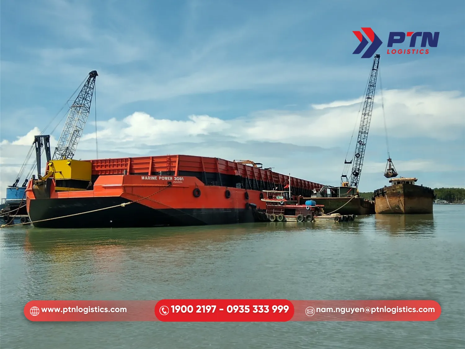 Giám định mớn nước của tàu để xác định khối lượng hàng