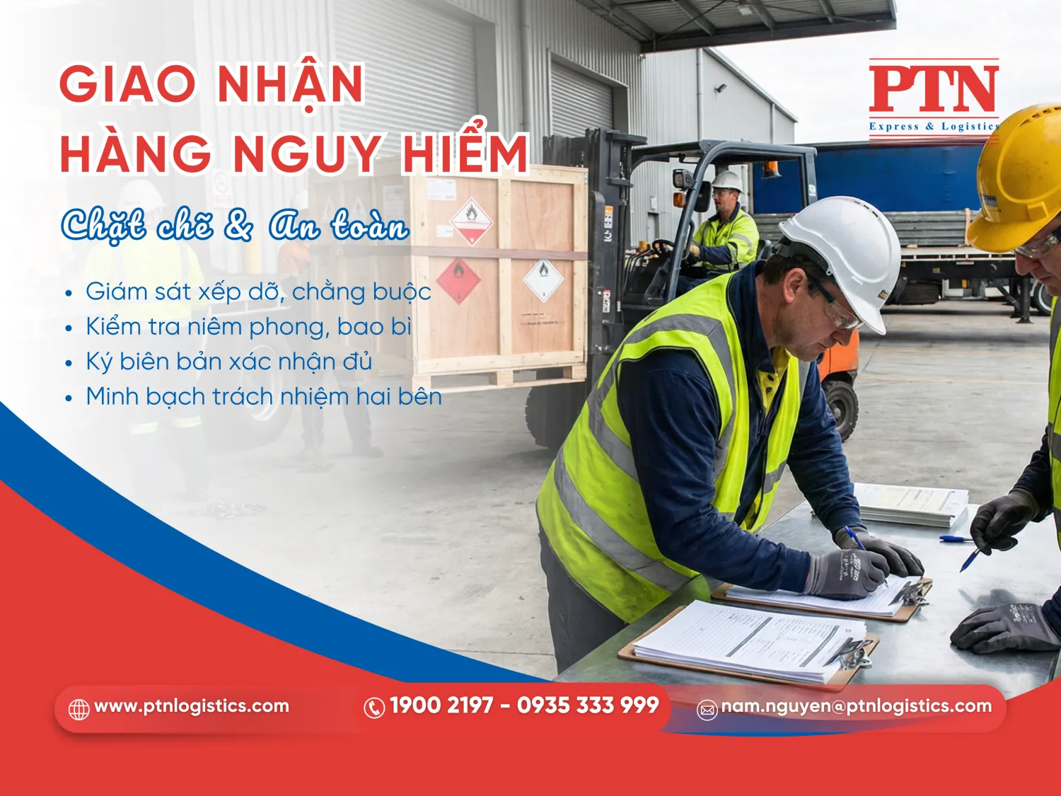 Giao nhận và ký biên bản an toàn