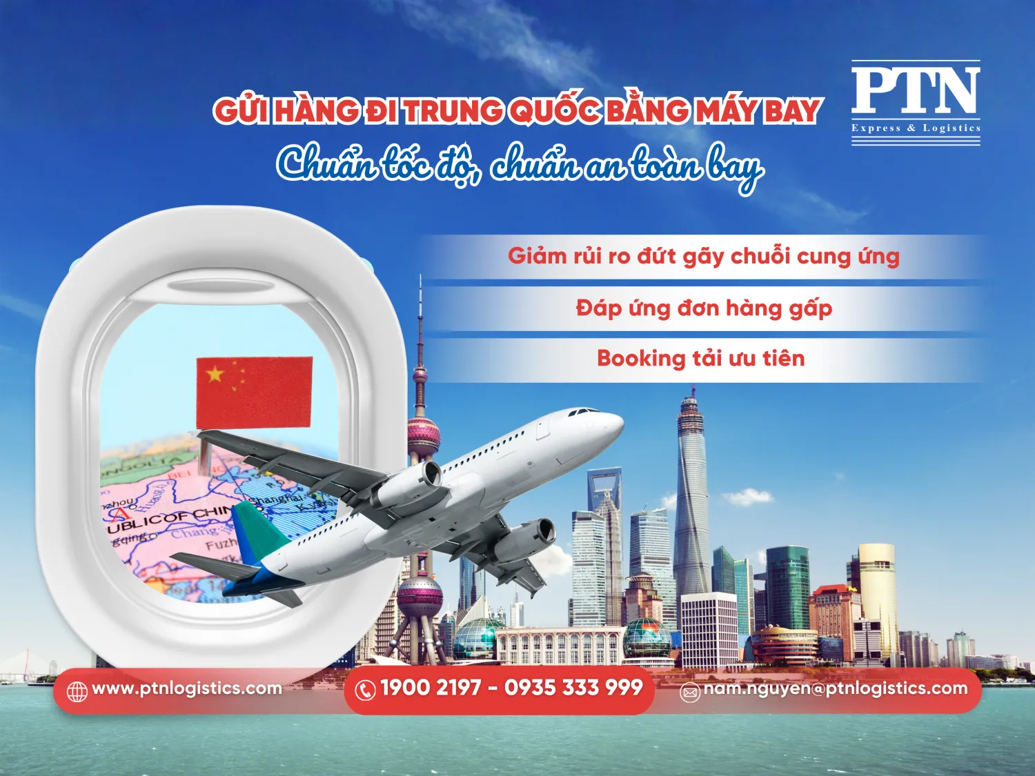 Gửi hàng đi trung Quốc bằng máy bay