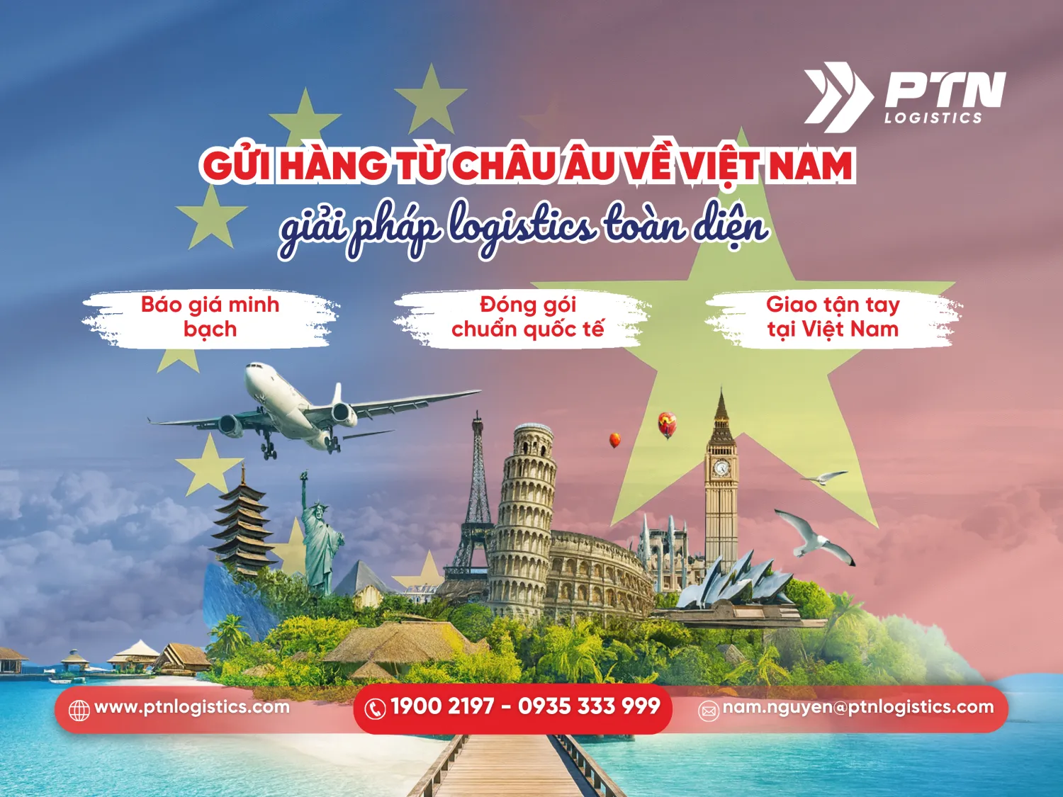 Gửi hàng từ Châu Âu về Việt Nam là giải pháp logistics toàn diện