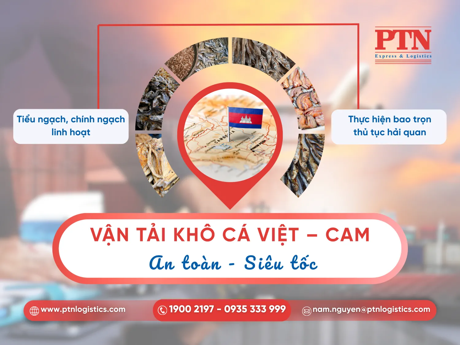 Gửi khô cá đi Campuchia