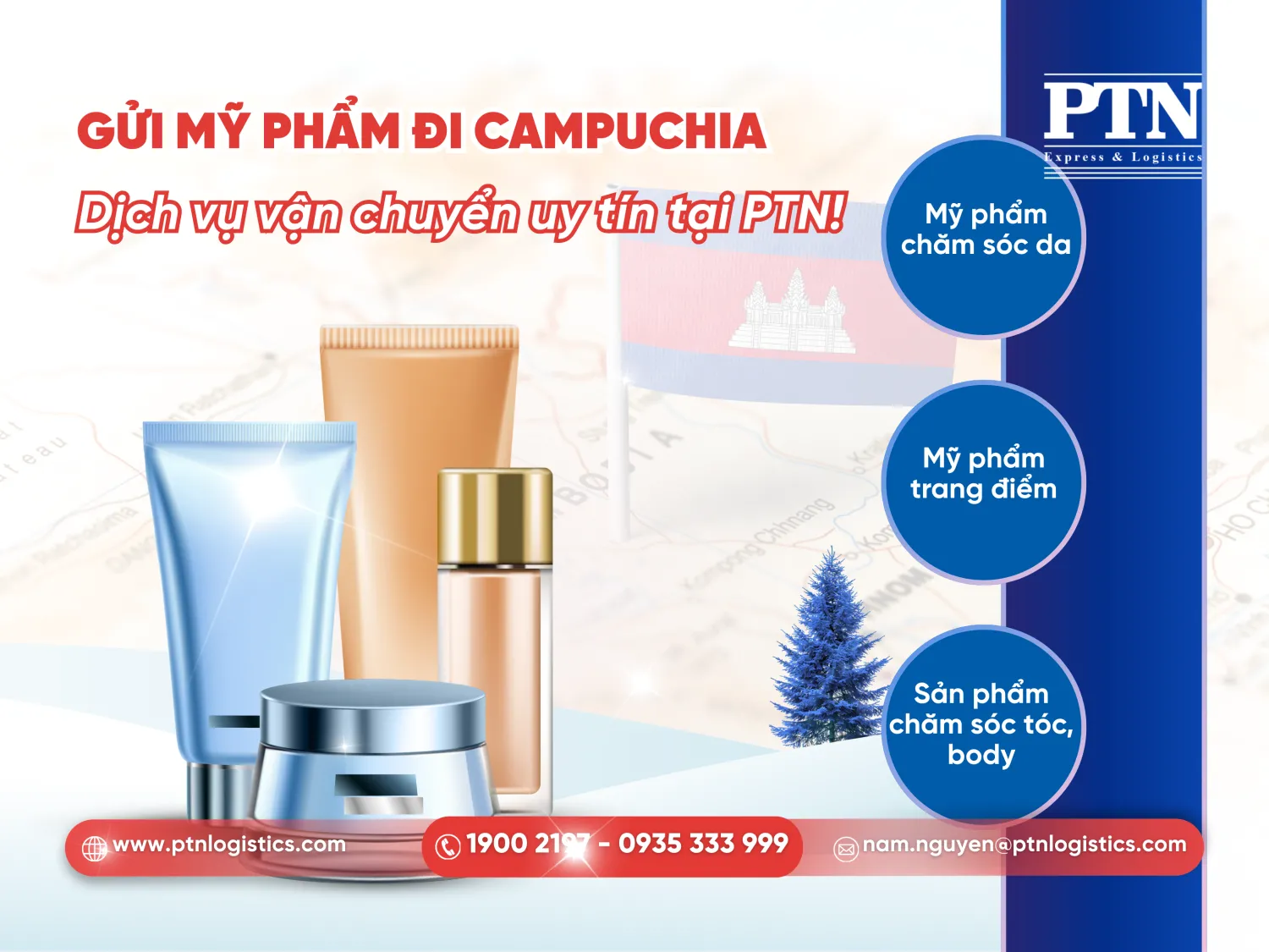 Gửi mỹ phẩm đi Campuchia