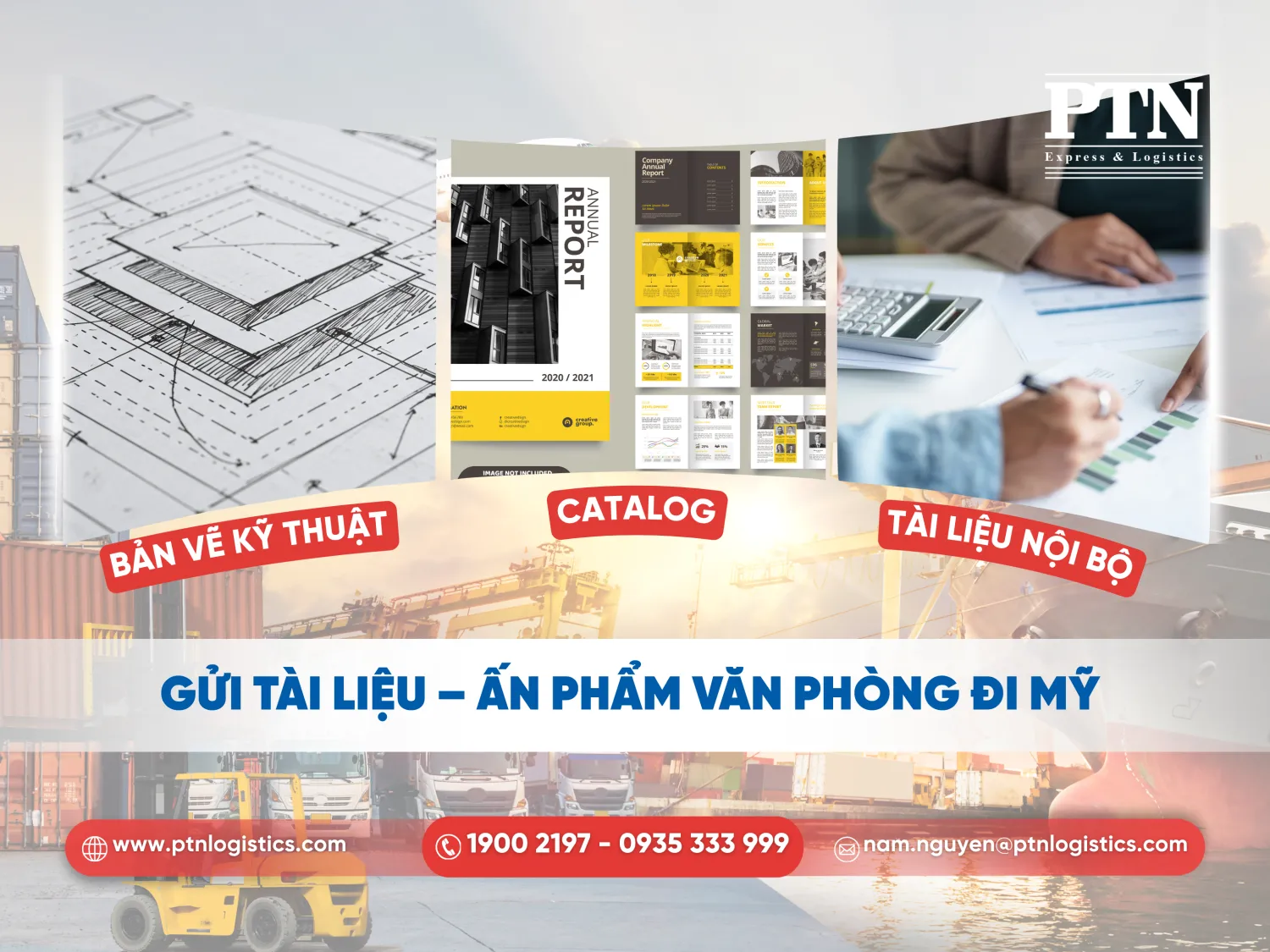 Gửi tài liệu, ấn phẩm văn phòng đi Mỹ