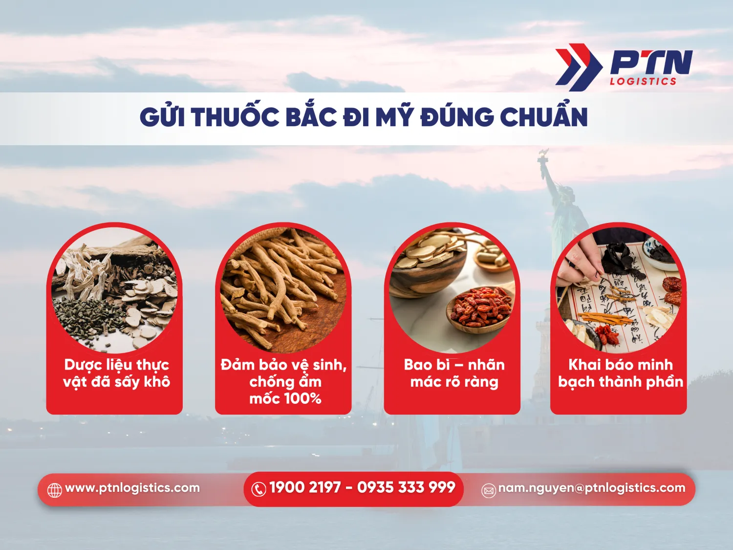 Gửi thuốc bắt đi Mỹ đúng chuẩn logistics