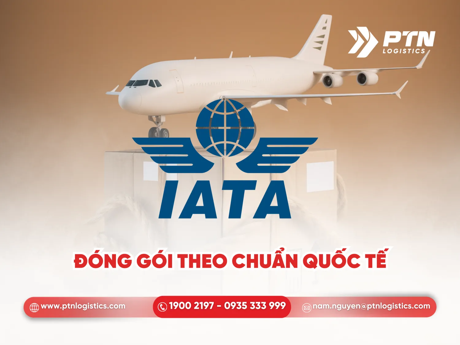 Hàng háo được đóng gói theo chuẩn IATA