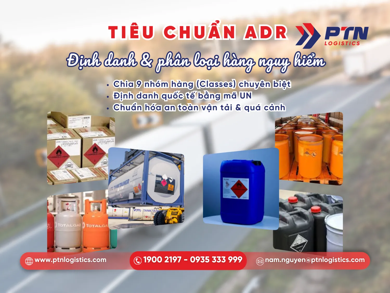 Hàng nguy hiểm theo tiêu chuẩn ADR