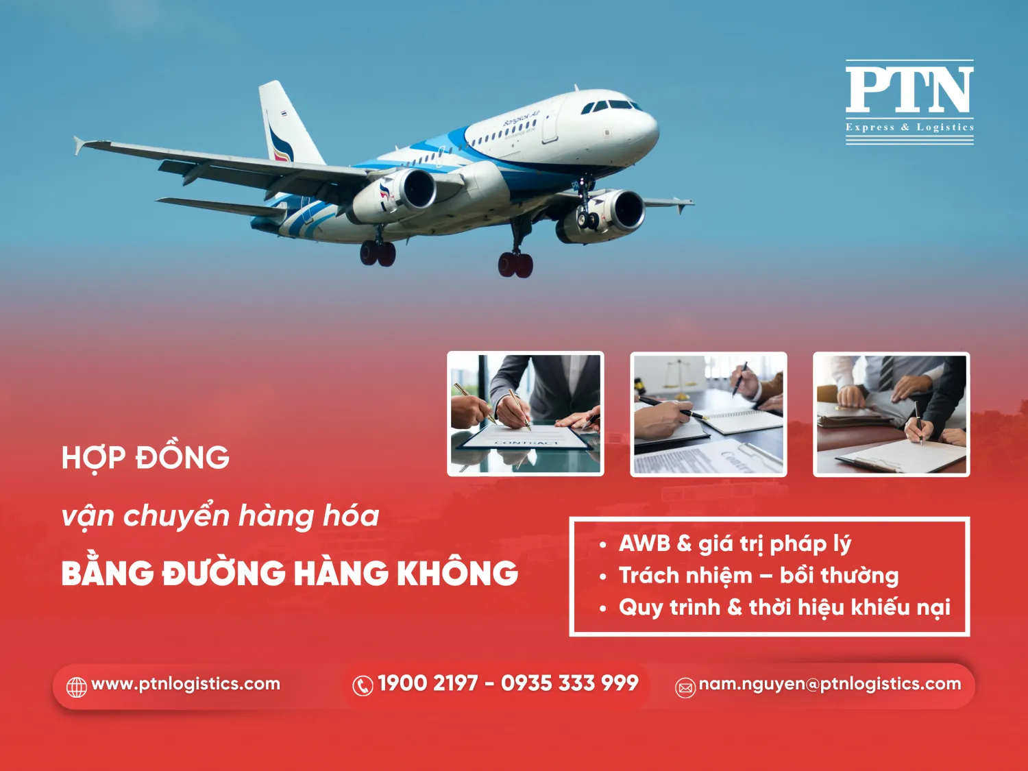 Hợp đồng vận chuyển hàng hóa bằng đường hàng không