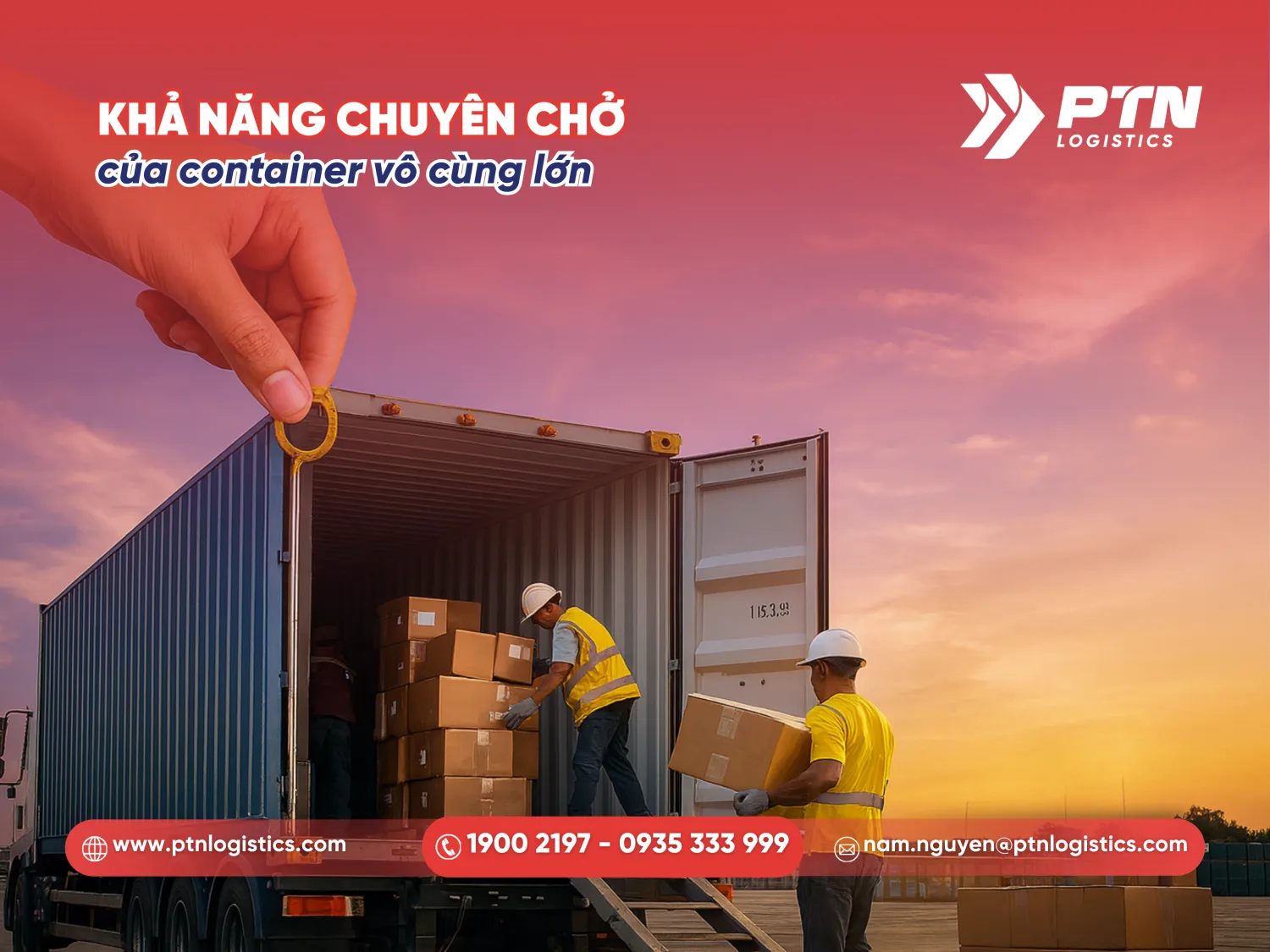Khả năng chuyên chở không gian lớn của container