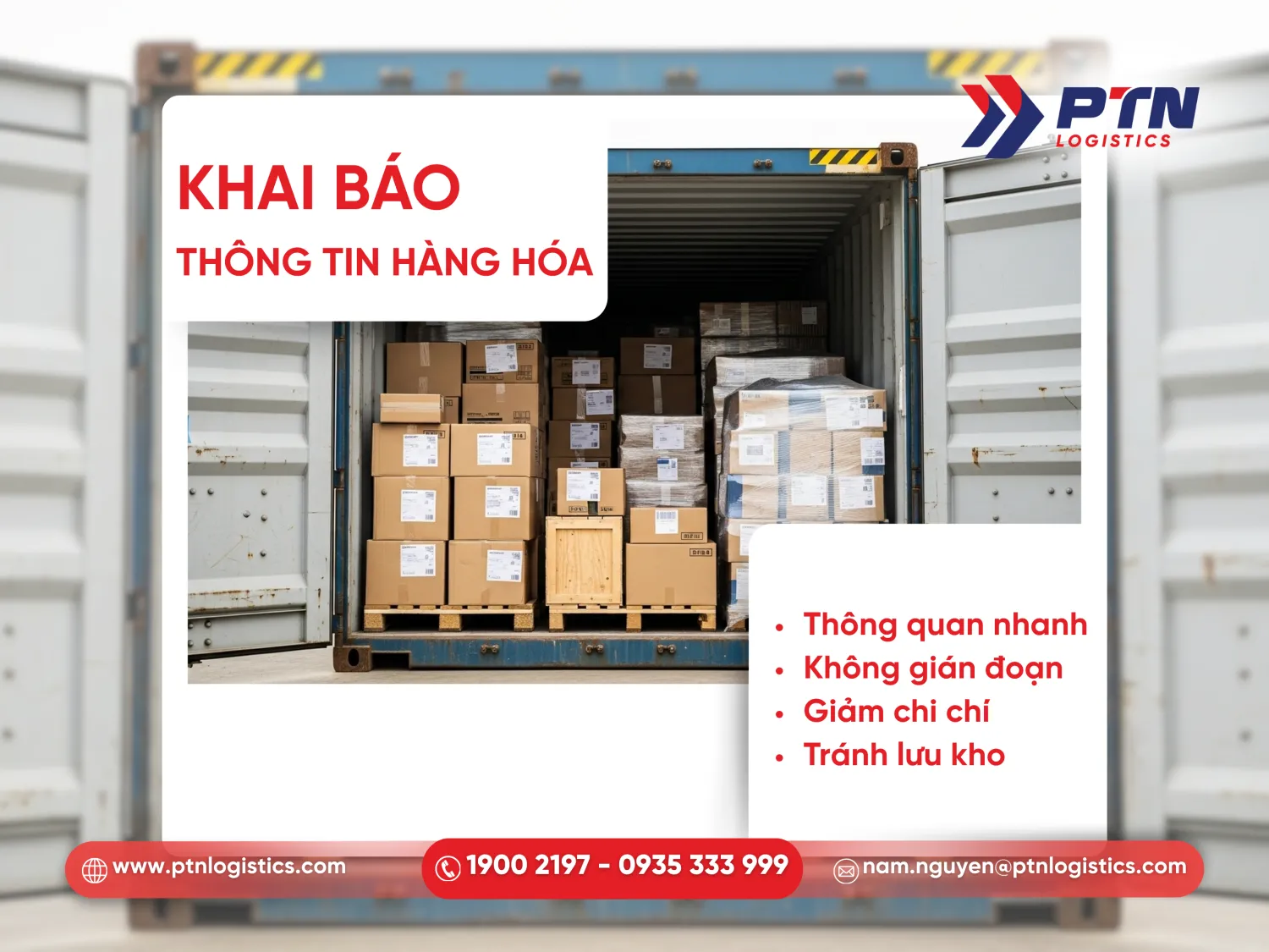Khai báo thông tin hàng hóa chính xác
