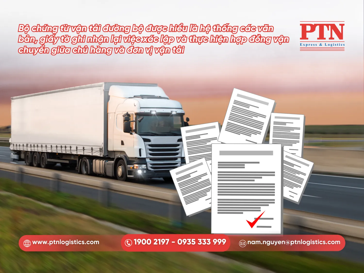 Khái niệm bộ chứng từ vận tải đường bộ